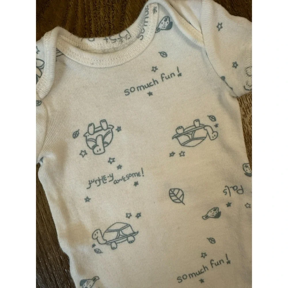 Carters Baby Boy Preemie Lot Bodysuits Tees Animal‎ Dog Turtle Best Pals Clothes